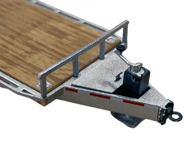 WEISS BROTHERS, Rimorchio per auto MIRSBERGER 2 assi argento, 1/50,  WBR031-2000 - Immagine 2 di 3