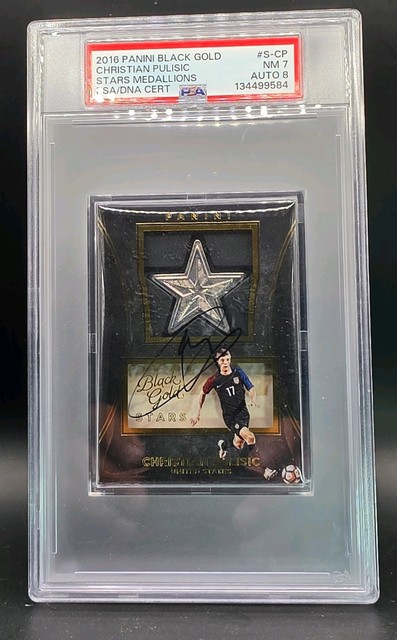 🔥🇺🇸 2016 Panini Black Gold - Stars Christian Pulisic (RC) ⚽️🇺🇸🔥 Autograph