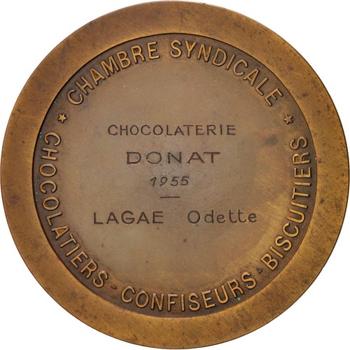 [#401330] Frankrijk, Medal, French Fourth Republic, Business & industry, PR, Bro - Afbeelding 2 van 2