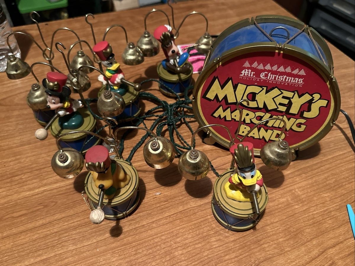 Mr Christmas Mickey's Marching Band Animated 1992 Works Donald