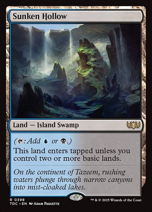Sunken Hollow 398 R Normal TDC MTG NM