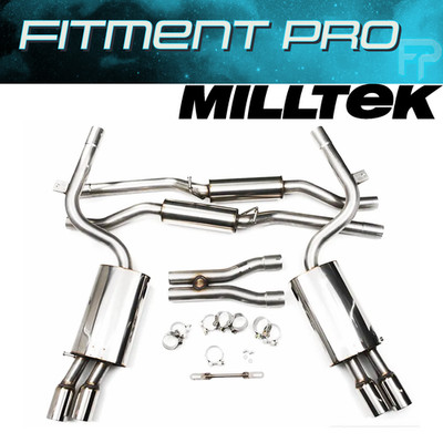 Milltek SSXAU046 Resonated Cat-Back Exhaust For 2004-2009 Audi S4 B7 4.2 V8