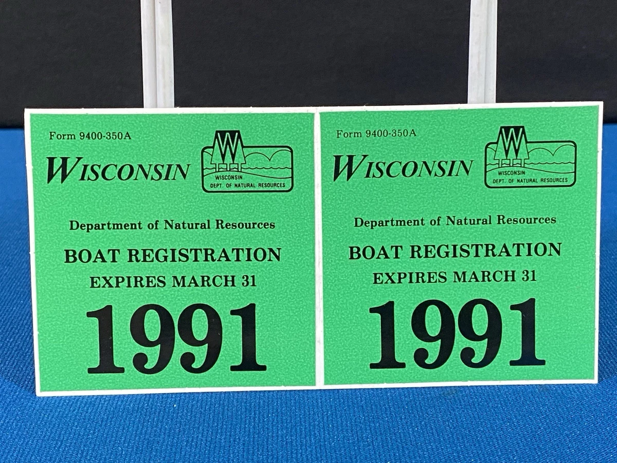 Permis De Pêche Vintage Du Wisconsin (USA) - Saisons 1949-50 à 1951-52 - Collection