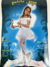 Halloween Costume Little Angel Child Size 8-10 Halo Wings Dress Play Dress Up