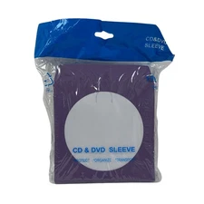 Purple Color Paper CD Sleeves with Window & Flap Lot