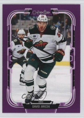 2025-26 O-Pee-Chee Purple Border 20/49 David Jiricek #38 2d8