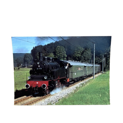 Ansichtskarte Postkarte Eisenbahn Zug Lok Dampflok 75 1118 Albtalbahn DB Ungl.