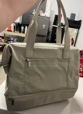 Samsonite, Better Than Basic Drop Bottom Weekender Duffel, LimeStone Grey