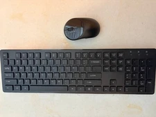US Wireless Key Board and Mouse Combo - Black
