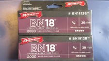 Arrow STAPLES 2 PACKS BN1812B clous marron Brad 3/4" 20mm - Pack 2000