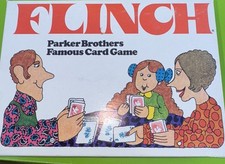Vintage 1976 Flinch Famous Card Game Original Box Parker Brothers