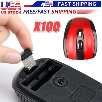 Wireless Optical Mouse Mice 2.4GHz USB Receiver For Laptop PC Computer DPI lot