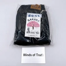 Samurai Jeans S500AX-Sakura 18oz Selvedge Denim Sakura Cotton Ind1go  29–40in