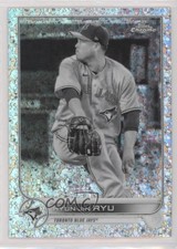 2022 Topps Chrome Black & White Mini-Diamond Refractor Hyun-Jin Ryu #122 0b3