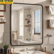 Shatterproof Rectangular Bathroom Mirror Modern Wall Vanity Mirror Over Sink New