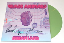 GLASS ANIMALS BAND SIGNED DREAMLAND ALBUM VINYL RECORD x4 COA ZABA DAVE BAYLEY