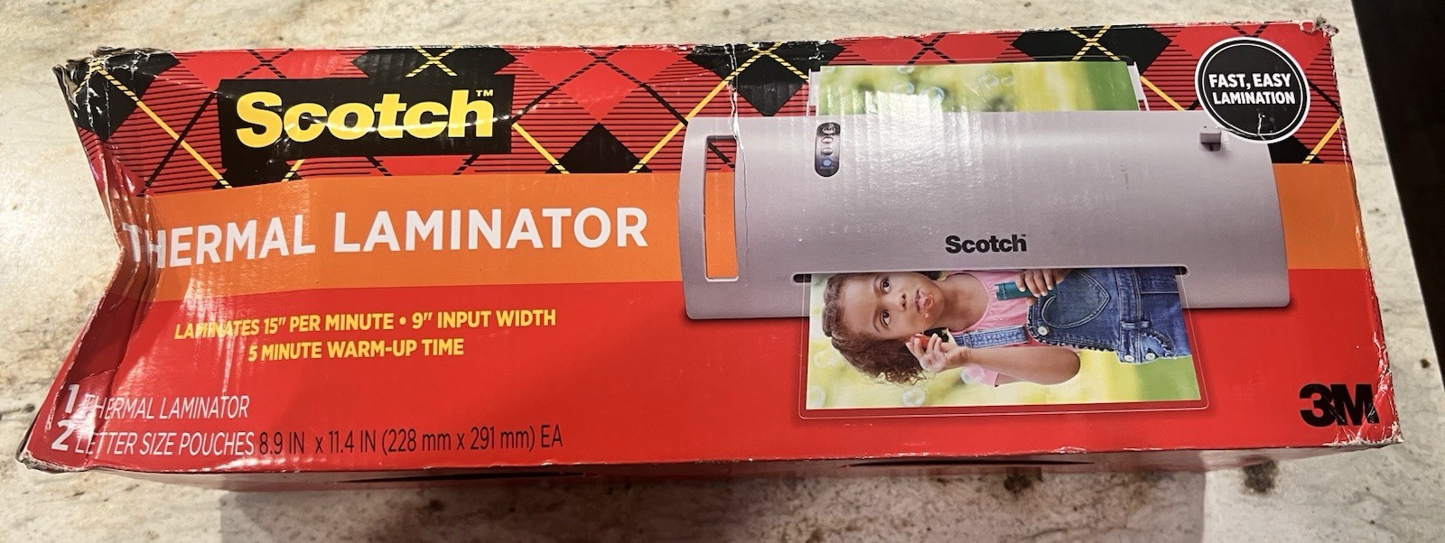 3M Scotch TL902 Thermal Laminator Fast Easy Lamination 15'' Per Minute 9'' Width