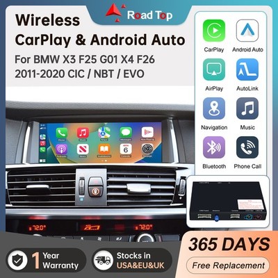 For Für BMW X3 F25 G01 X4 F26 Wireless Carplay Android Auto Interface GPS/