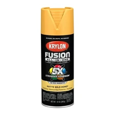 NEW - 6 PACK KRYLON FUSION MATTE WILD HONEY SPRAY PAINT CANS 2765 FREE SHIPPING
