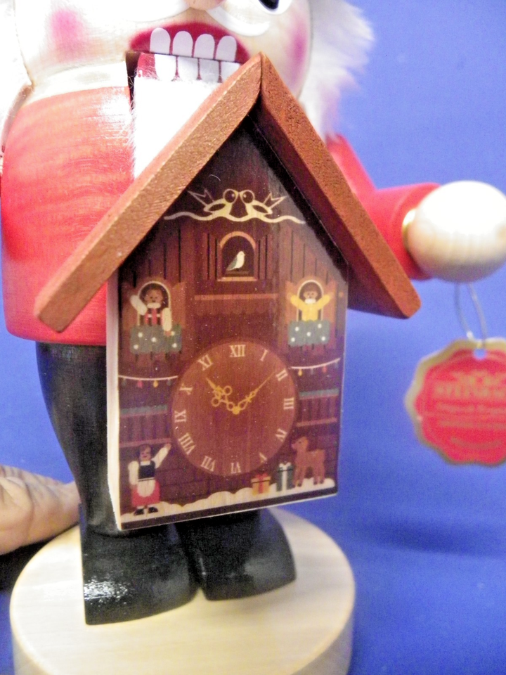 Steinbach Heavy Wooden Nutcracker Man with Cuckoo Clock Made in Germany ...