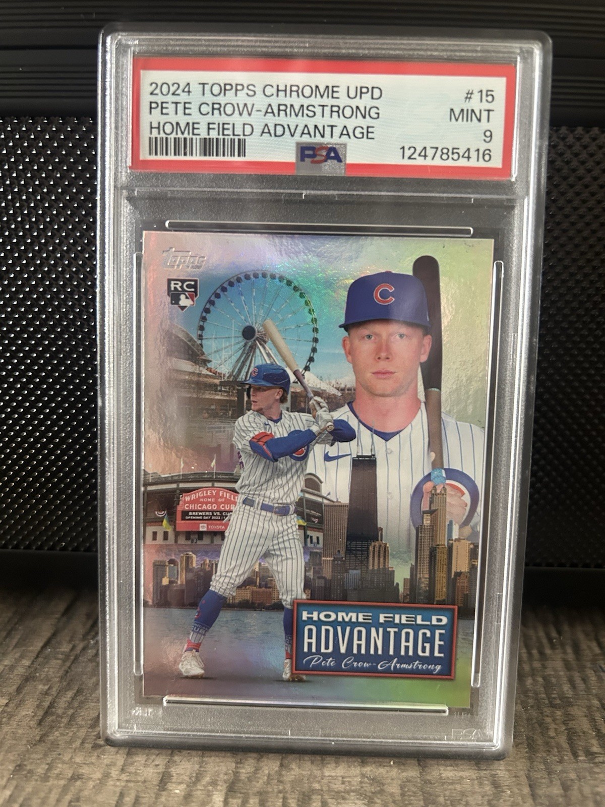 2024 Topps Series 2 - Home Field Advantage Pete Crow-Armstrong #HFA-15 (RC) PSA9