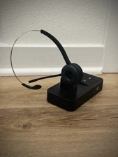Jabra Pro 9450 Mono Wireless Headset W/Charging Base & Accessories Lot(10) E6044