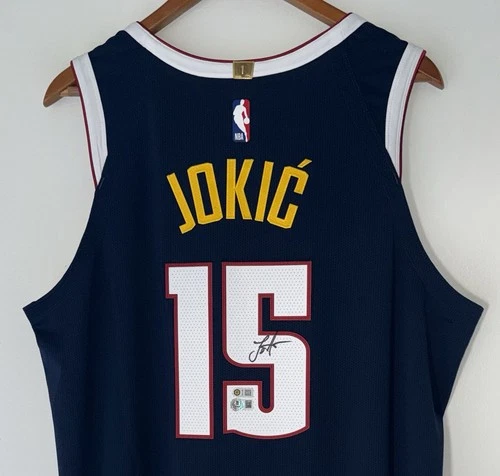 Nikola Jokic Signed Denver Nuggets Nike ADV NBA Authentic Icon Jersey USASM BAS