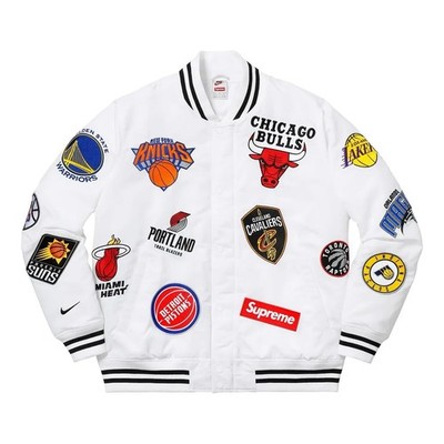 NWOT SS18 Supreme Nike/NBA Teams Logo Warm-Up Jacket (WHITE) - Sz NWOT SS18 Supreme Nike/NBA Teams Logo Warm-Up Jacket (WHITE) - Sz