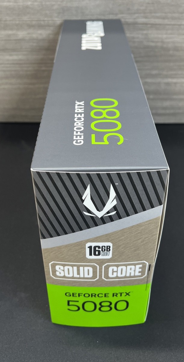 Zotac GeForce RTX 5080 GAMING SOLID OC 16GB GDDR7 PCIe 5.0 Zotac GeForce RTX 5080 GAMING SOLID OC 16GB GDDR7 PCIe 5.0