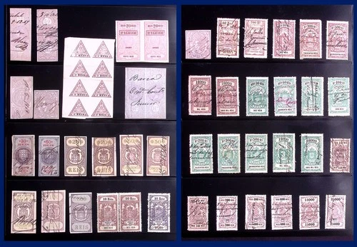 PORTUGAL: Used & Unused Revenues - Ex-Old Time Collection - 2 Sides Album Page