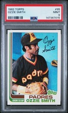 1982 TOPPS #95 OZZIE SMITH PSA 9