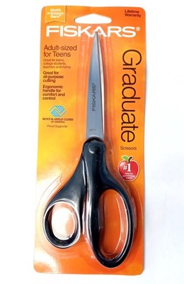 Fiskars 01-005358R 8'' Stainless Steel Graduate Scissors (random colors) 1pc