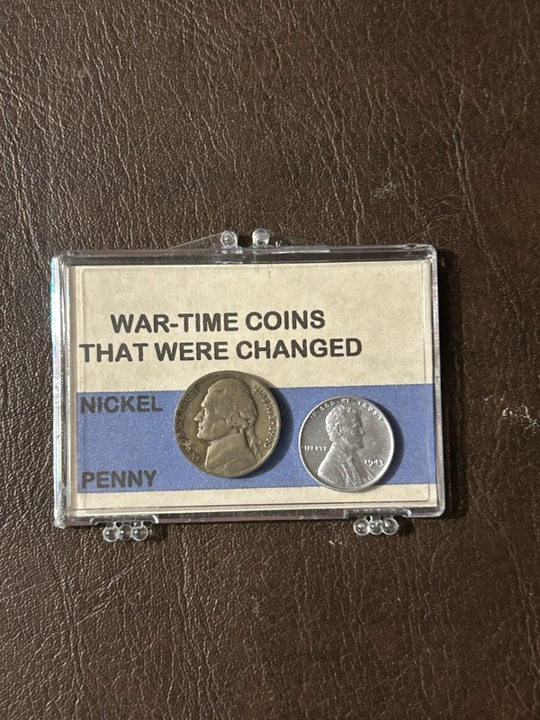 War Time Coins - Penny and Nickel
