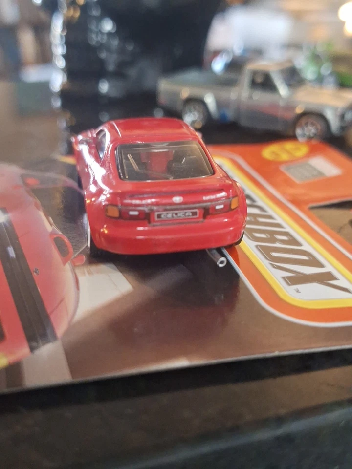 Toyota Celica 1993 Matchbox Custom ruedas intercambiadas y sueltas Foto 4 de 4