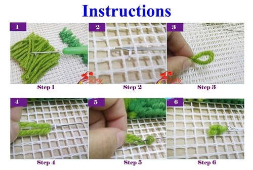 Tigers Rug Latch Hooking Kit (85x58cm) - Picture 4 of 6