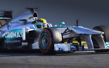 Cars mercedes formula one f 1 race Desk Mat Stitched