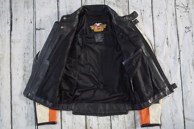 Harley Davidson Mens Vintage Rapid City Racing Black Leather