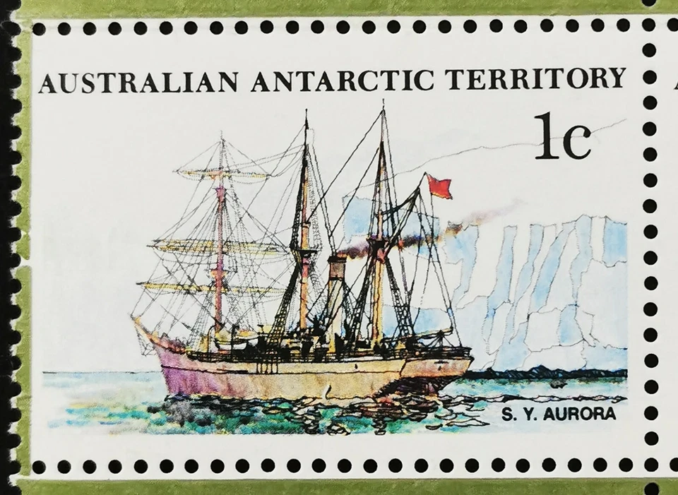 ** Australian 1979 pair Antarctic Territory 1 Cent total 2 Stamps ERROR RARE-MNH - Image 3 of 3