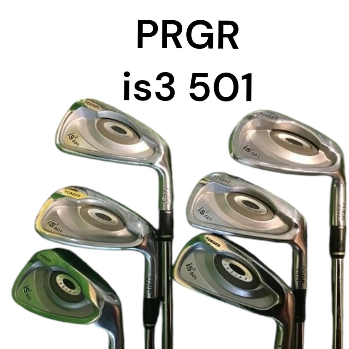 クラブ PRGA IS3 502Iron PRGR] is3 501 2006 Iron Set 6pcs 5-6-7-8-9-P Shaft Dynamic Gold