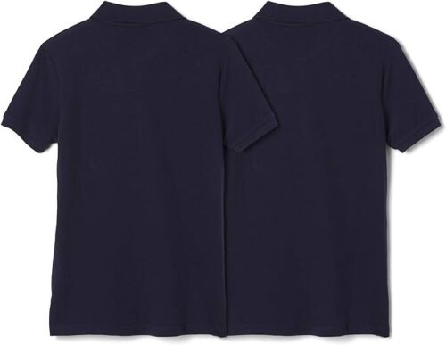 2-Pack French Toast Girls' Short Sleeve Stretch Pique Polo Shirt 1621182 1608749 - Picture 24 of 24