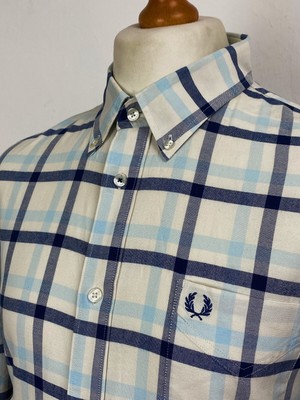 fred perry short sleeve button down