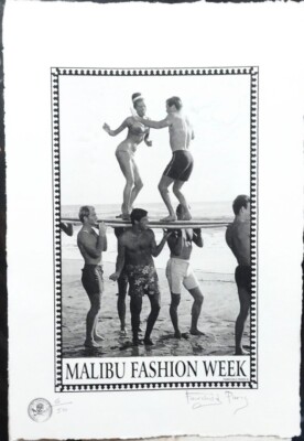 Beach Party, Malibu Fashion Week, Ltd. Edition 22'x15'x Signed Fairchild Paris 