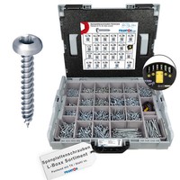 Frantos L-Boxx Schrauben Sortiment Spanplattenschrauben Panhead Holzschrauben