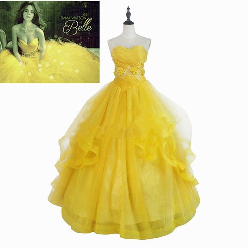 Beauty And The Beast Movie Ball Gown Belle Dress Emma Watson K6 Ebay