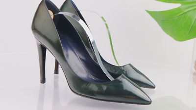 Sergio Rossi Womens Pump Size 39 9 Dark Green Patent Pointed Heels