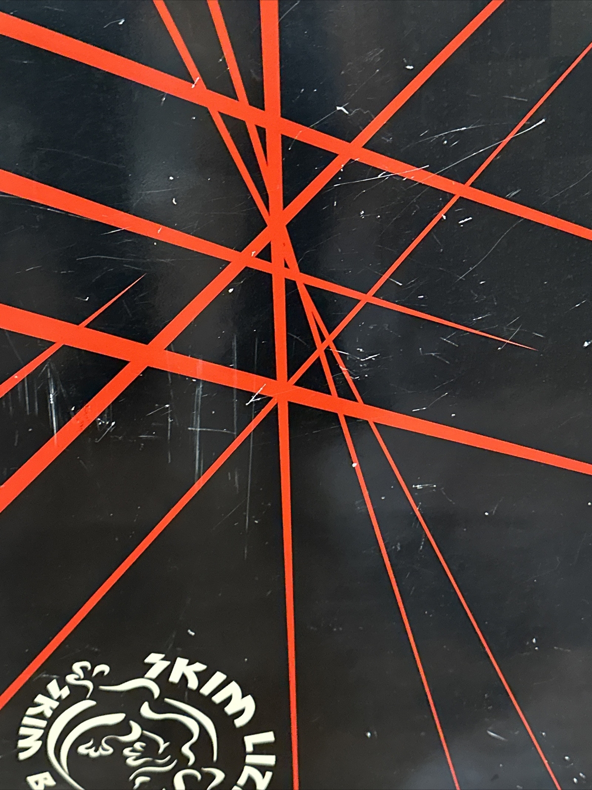 Skim Lizard Wooden Skim Board Surfer Boogie Laser Chekered Fade Fiberglass 37”