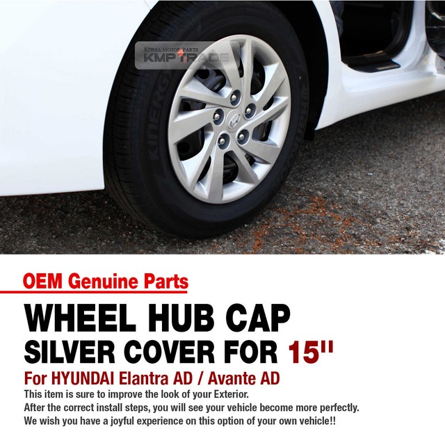 OEM Genuine Parts 15" Wheel Hub Cap Cover For HYUNDAI 201719 Elantra