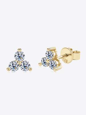 Three-Leaf Clover Moissanite Earrings