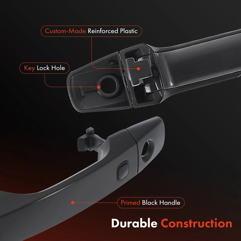 Manija de puerta exterior negra para conductor delantero con cerradura para Lexus LX570 Land Cruiser Foto 4 de 4