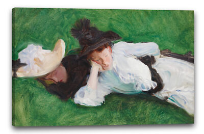 Kunstdruck John Singer Sargent - Zwei Mädchen auf dem Rasen